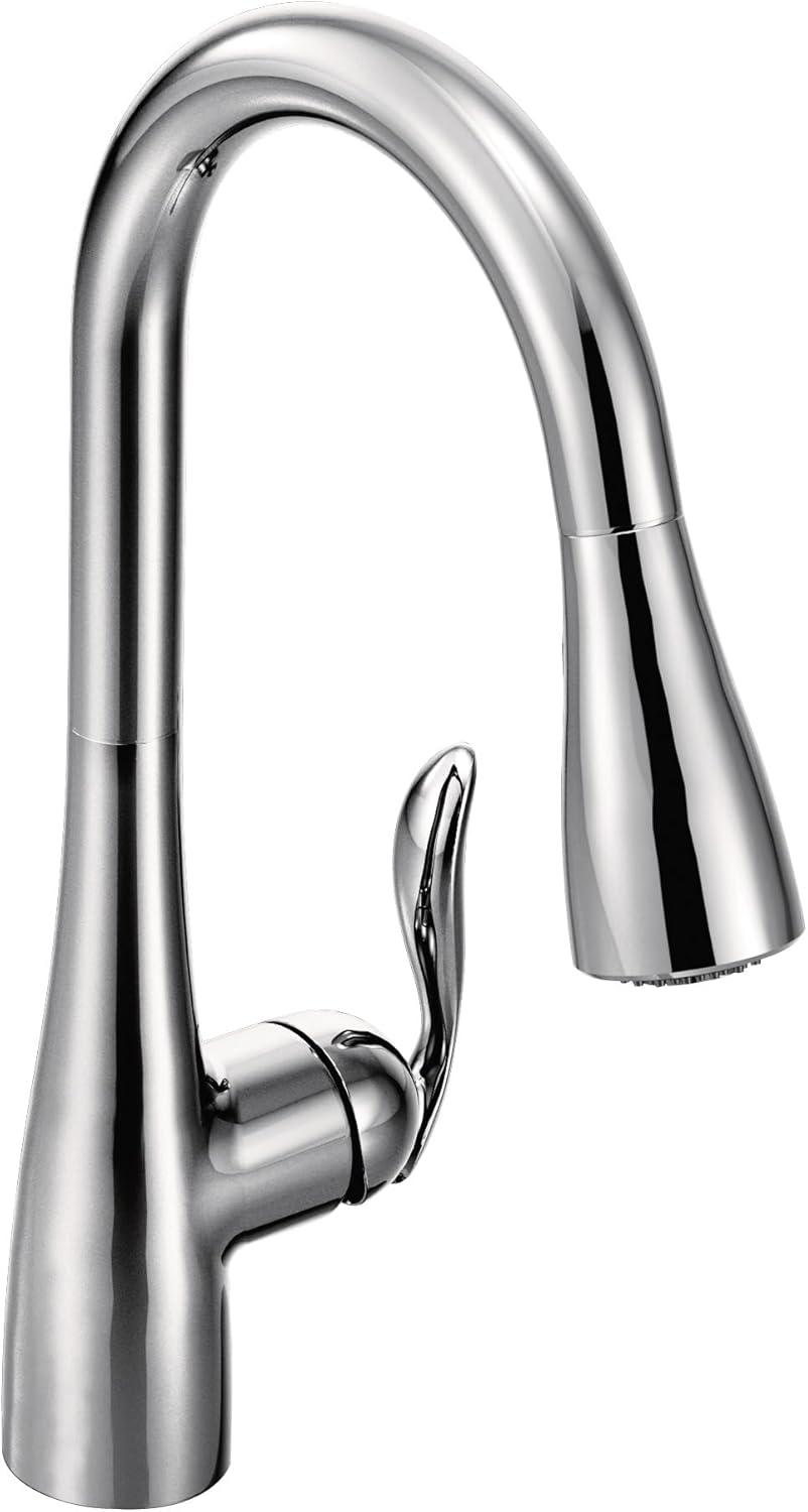 image:imageMoen Arbor Spot Resist Stainless Motionsense TwoSensor Touchless Kitchen Faucet Featuring Power Clean OneHandle Kitchen Sink Faucets with Pull Down Spray Head 7594ESRSChrome