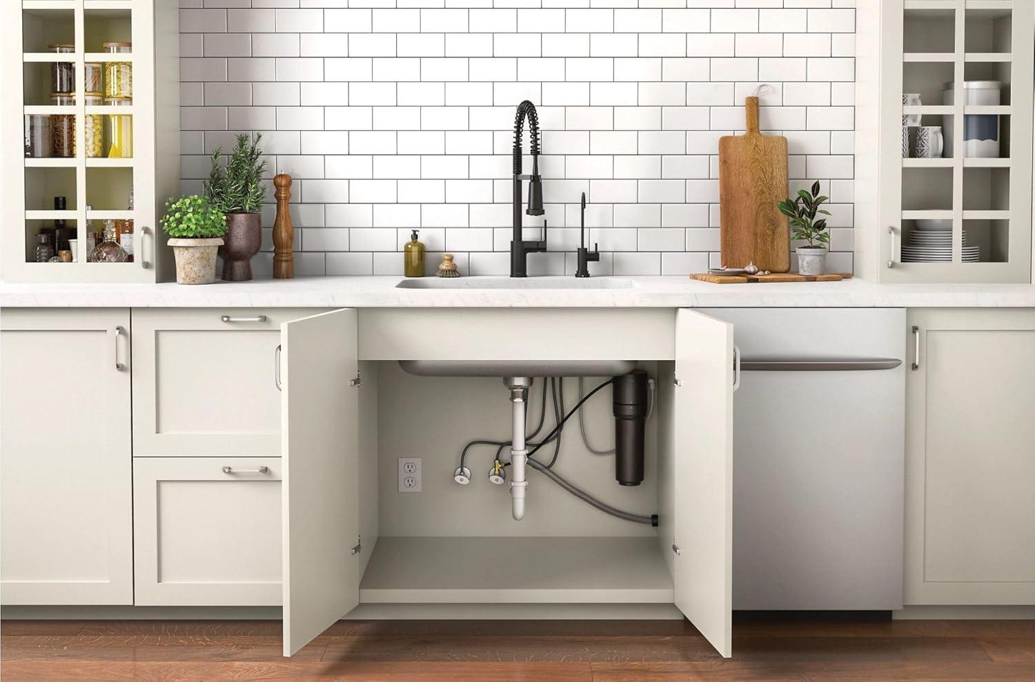 image:imageMoen F7660BL Sip Modern Drinking Water Beverage Faucet with Optional Filtration System Sold Separately Matte Black