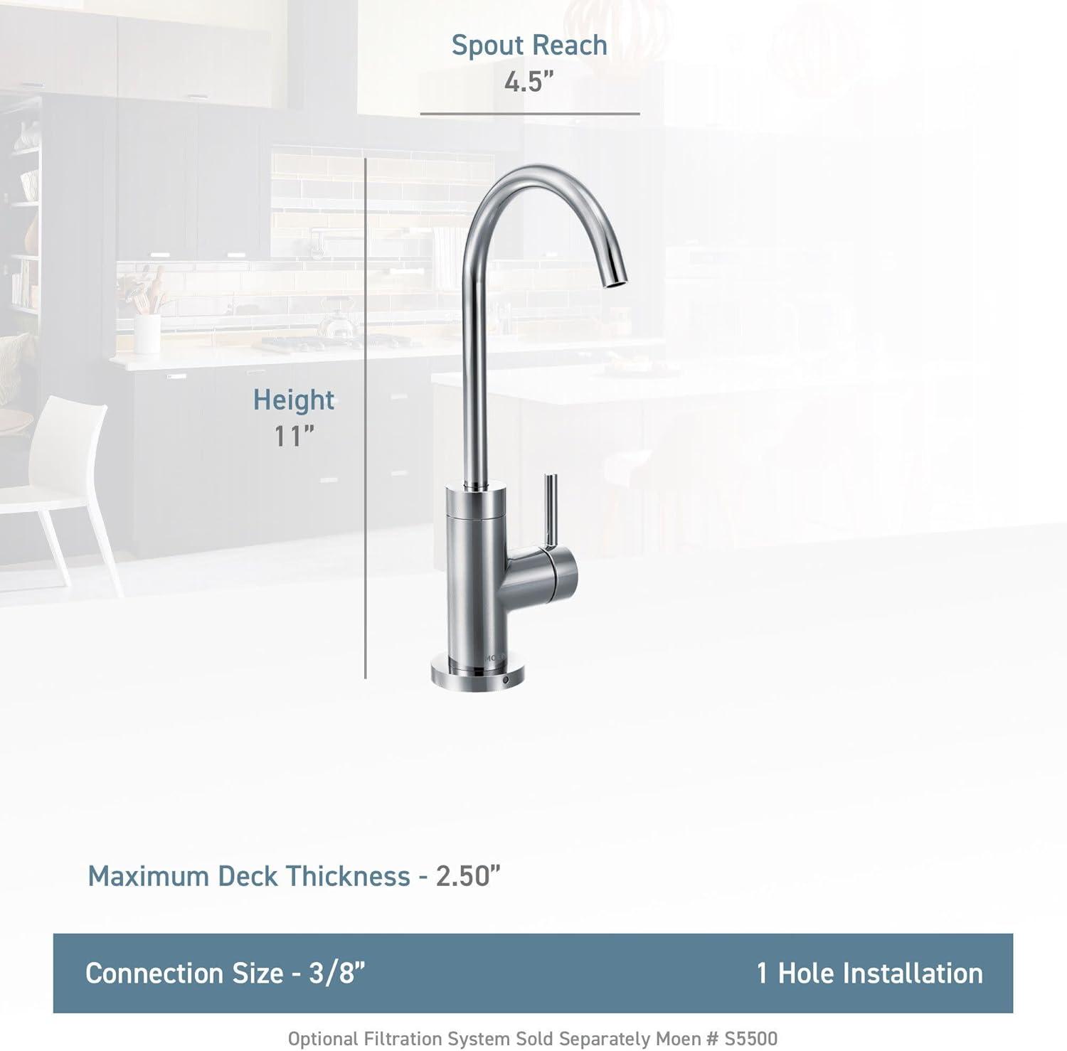 image:imageMoen Sip Modern Cold Water Kitchen Beverage Faucet Spot Resistant Stainless Steel S5530SRS