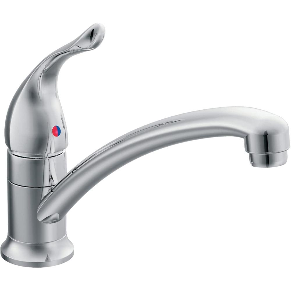 image:imageMoen Chateau Chrome OneHandle Single Hole Low Arc Standard Kitchen Faucet 742305 Pack of 6