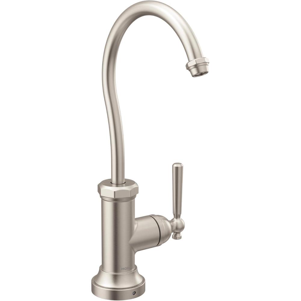 image:imageMoen Chrome Paterson Sip Industrial Cold Water Kitchen Beverage Faucet with Optional Filtration System S5540Spot Resist Stainless