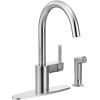 Moen 7165 Align One-Handle High-Arc Modern Kitchen Faucet with Side Spray, Chrome(Chrome)