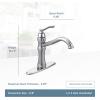 Moen 7240ORB Belfield Traditional One Handle High Arc Kitchen Faucet with Optional Deckplate Included, Oil Rubbed Bronze(Matte Black)