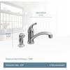 Moen 7437 Chateau One-Handle Low Arc Kitchen Faucet, Chrome(Value not found)