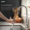 Moen Arbor Spot Resist Stainless Motionsense Two-Sensor Touchless Kitchen Faucet Featuring Power Clean, One-Handle Kitchen Sink Faucets with Pull Down Spray Head, 7594ESRS(Stainless)