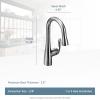 Moen Arbor Spot Resist Stainless One-Handle Pulldown Bar Faucet Featuring Reflex, Single Hole Kitchen Sink Faucet, 5995SRS(Matte Black)