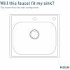 Moen Commercial M-DURA Chrome One-Handle Wall Mount Kitchen Faucet, 8713