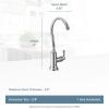 Moen Matte Black Sip Traditional Cold Water Kitchen Beverage Faucet with Optional Filtration System, S5510BL
