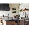 Moen S3955C Paterson Deck Mounted Kitchen Soap Dispenser with Above the Sink Refillable Bottle, Chrome(Matte Black)