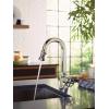 Moen S52003BL Paterson One-Handle Pulldown Bar Faucet with Power Clean, Includes Interchangeable Handle, Matte Black(Chrome)