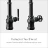 Moen S52003BL Paterson One-Handle Pulldown Bar Faucet with Power Clean, Includes Interchangeable Handle, Matte Black(Matte Black)