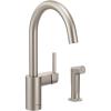 Moen 7165 Align One-Handle High-Arc Modern Kitchen Faucet with Side Spray, Chrome(Spot Resist Stainless)