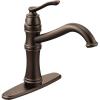 Moen 7240ORB Belfield Traditional One Handle High Arc Kitchen Faucet with Optional Deckplate Included, Oil Rubbed Bronze(Oil Rubbed Bronze)