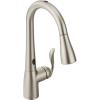 Moen Arbor Spot Resist Stainless Motionsense Two-Sensor Touchless Kitchen Faucet Featuring Power Clean, One-Handle Kitchen Sink Faucets with Pull Down Spray Head, 7594ESRS(Stainless)