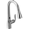 Moen Arbor Spot Resist Stainless Motionsense Two-Sensor Touchless Kitchen Faucet Featuring Power Clean, One-Handle Kitchen Sink Faucets with Pull Down Spray Head, 7594ESRS(Chrome)