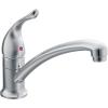 Moen Chateau Chrome One-Handle Single Hole Low Arc Standard Kitchen Faucet, 7423(0.5)