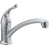 Moen Chateau Chrome One-Handle Single Hole Low Arc Standard Kitchen Faucet, 7423(0.5 (Pack of 6))
