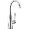 Moen Chrome Kurv One-Handle High Arc Single Mount Cold Water Beverage Faucet with Optional Filtration System, S5560(Chrome)