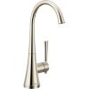 Moen Chrome Kurv One-Handle High Arc Single Mount Cold Water Beverage Faucet with Optional Filtration System, S5560(Polished Nickel)