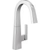 Moen Nio Spot Resist Stainless One-Handle Bar Faucet, Includes Secondary Finish Handle Option, S55005SRS(Chrome)