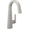 Moen Nio Spot Resist Stainless One-Handle Bar Faucet, Includes Secondary Finish Handle Option, S55005SRS(Spot Resist Stainless)