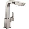 Moen S7597SRS 90-Degree One-Handle High Arc Pullout Modern Kitchen Faucet, Spot Resist Stainless(Spot Resist Stainless)