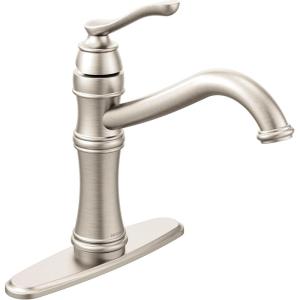 Moen 7240ORB Belfield Traditional One Handle High Arc Kitchen Faucet with Optional Deckplate Included, Oil Rubbed Bronze(Stainless Steel)