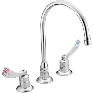 Moen 8225 Commercial M-Dura Widespread Kitchen Faucet 1.5 gpm, Chrome