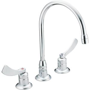 Moen 8225SMF15 M-DURA Chrome Two-Handle Kitchen Faucet