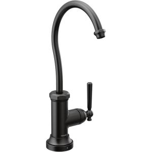 Moen Chrome Paterson Sip Industrial Cold Water Kitchen Beverage Faucet with Optional Filtration System, S5540(Matte Black)