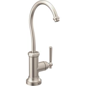 Moen Chrome Paterson Sip Industrial Cold Water Kitchen Beverage Faucet with Optional Filtration System, S5540(Spot Resist Stainless)