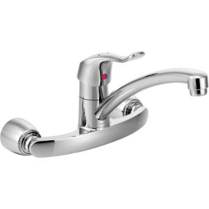 Moen Commercial M-DURA Chrome One-Handle Wall Mount Kitchen Faucet, 8713