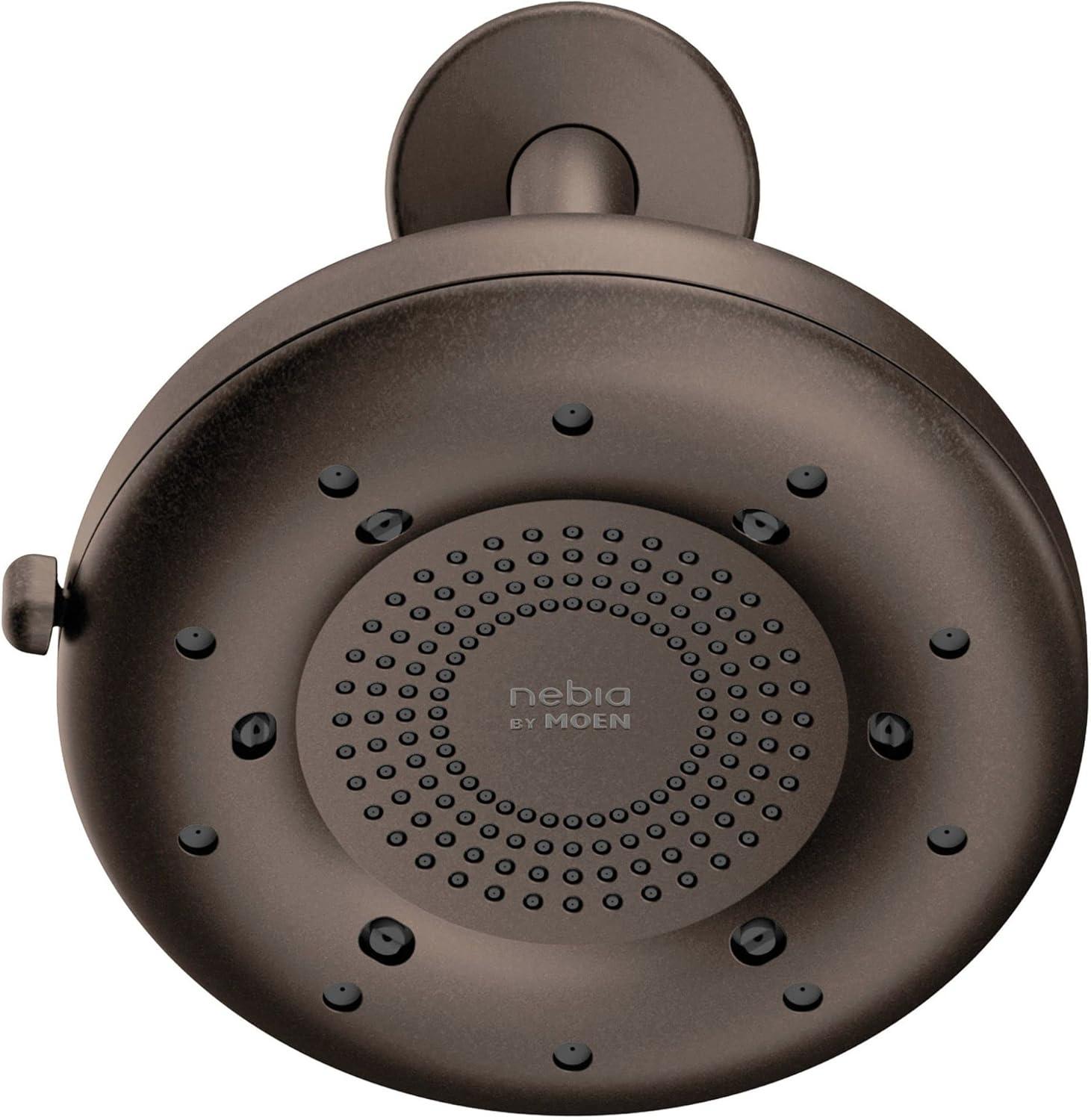 image:imageMoen N400R0ORB Quattro Rainshower Showerhead with Four Unique Shower Experiences Oil Rubbed Bronze