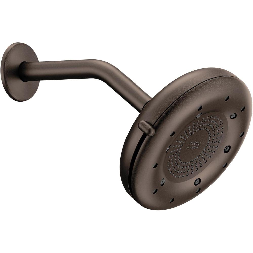 image:imageMoen N400R0ORB Quattro Rainshower Showerhead with Four Unique Shower Experiences Oil Rubbed Bronze