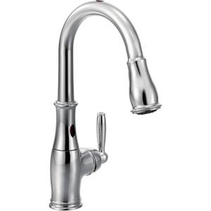 Moen 7185EC Brantford Motionsense Two-Sensor Touchless One-Handle High Arc Pulldown Kitchen Faucet Featuring Reflex, Chrome