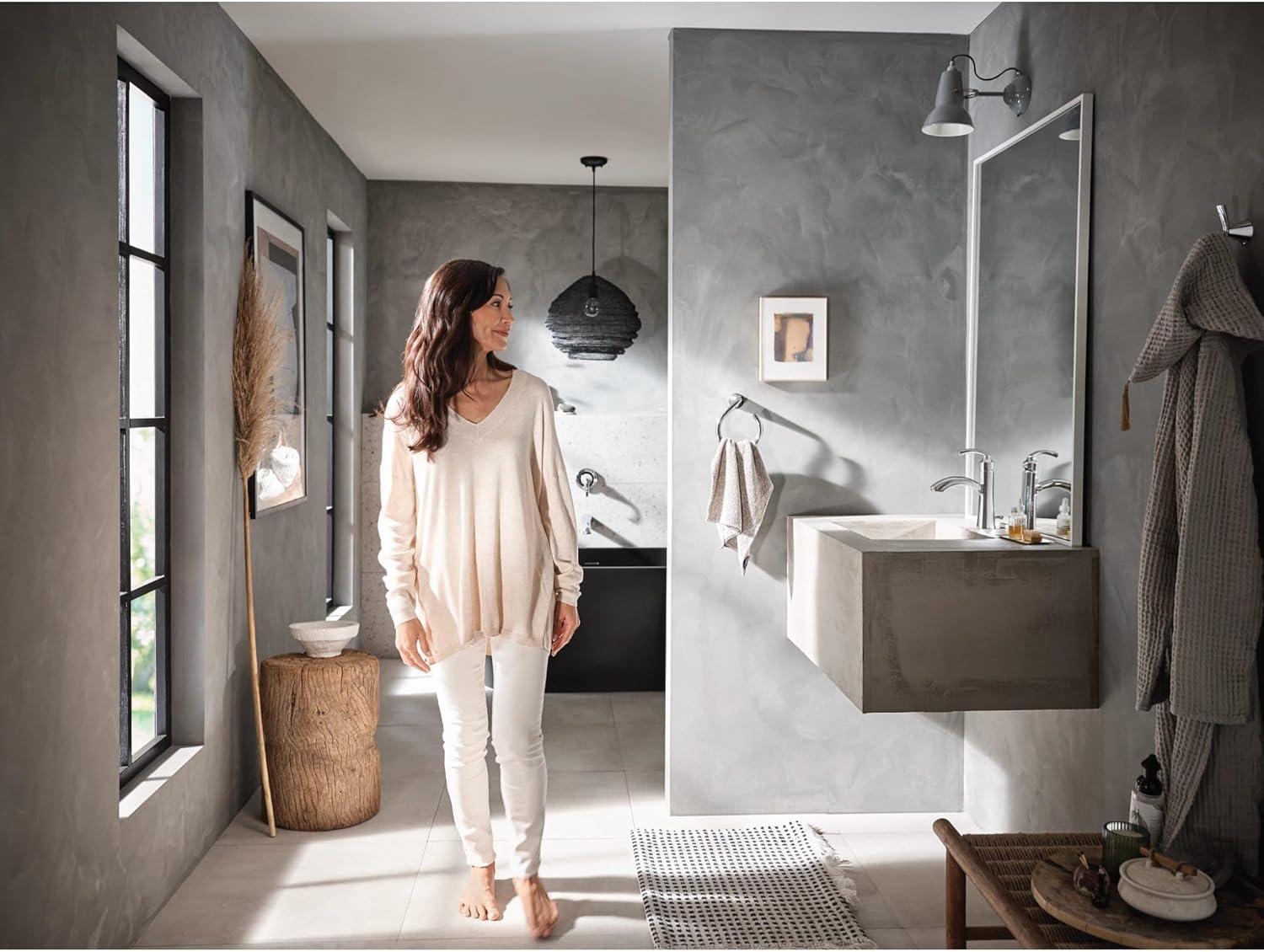 image:imageGlyde Brushed Nickel Single Handle Wall Mount Tub Filler High Flow Tub Faucet with 10 Spout Reach WT371BNOil Rubbed Bronze