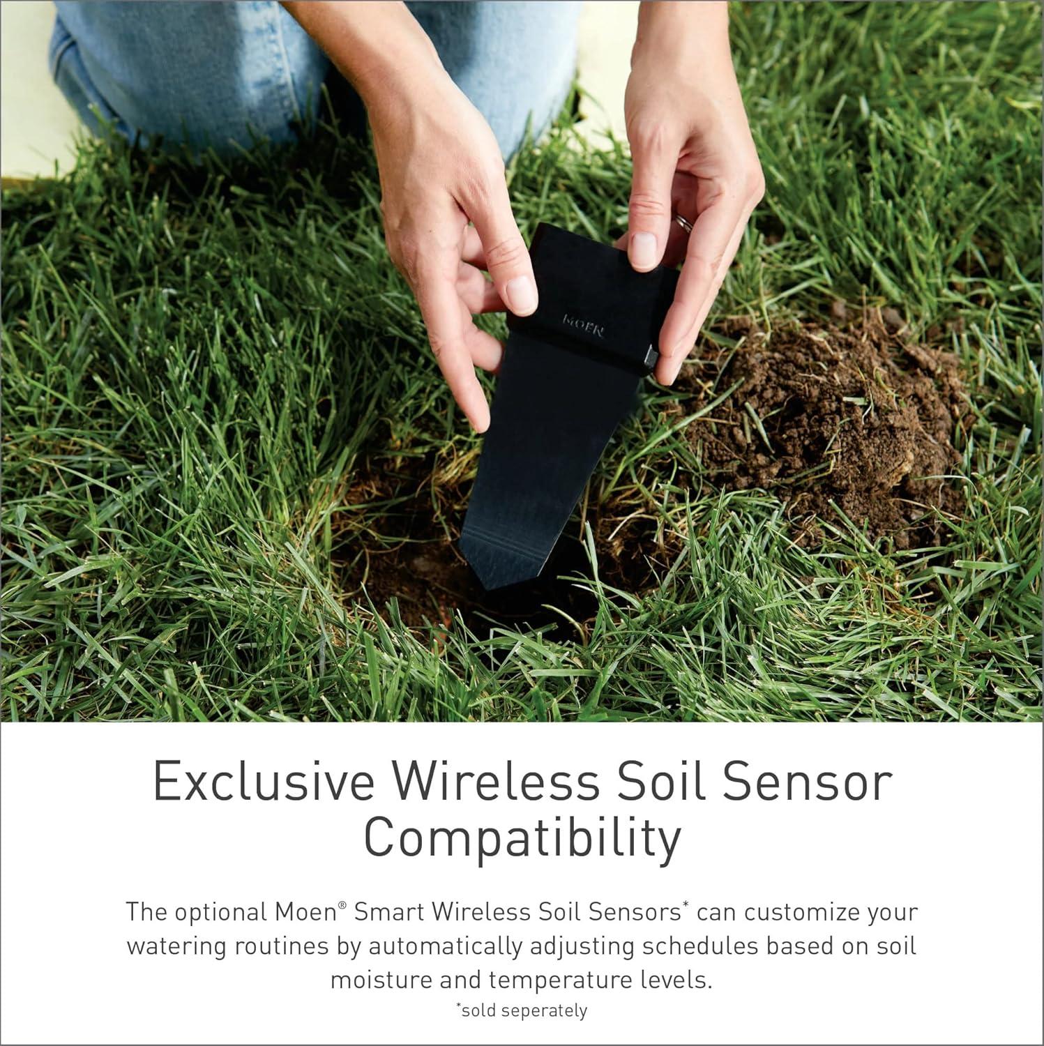 image:imageMoen 8Zone Smart Sprinkler Controller WiFi Connectible Smart Irrigation System with Automatic Water Timer WICNT008G1USA