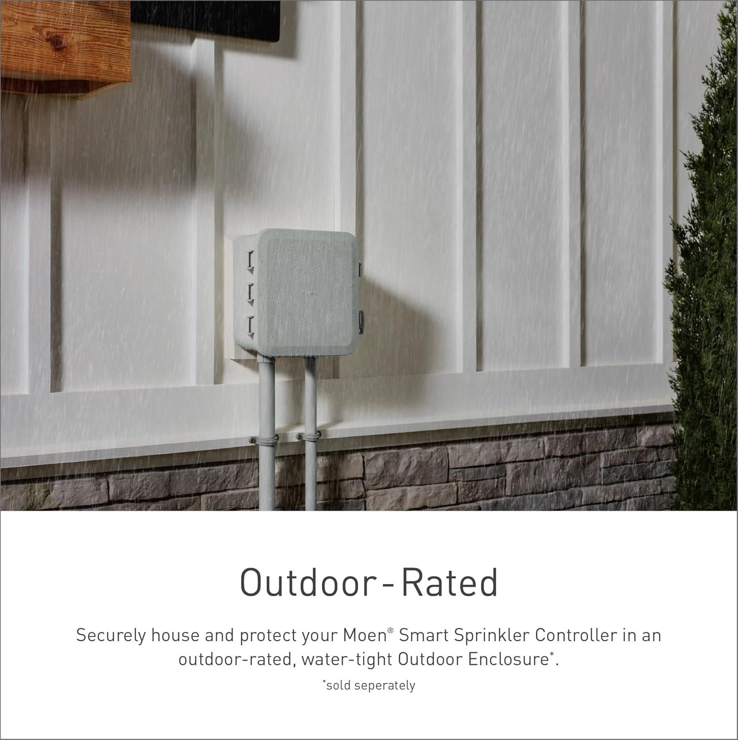 image:imageMoen 8Zone Smart Sprinkler Controller WiFi Connectible Smart Irrigation System with Automatic Water Timer WICNT008G1USA