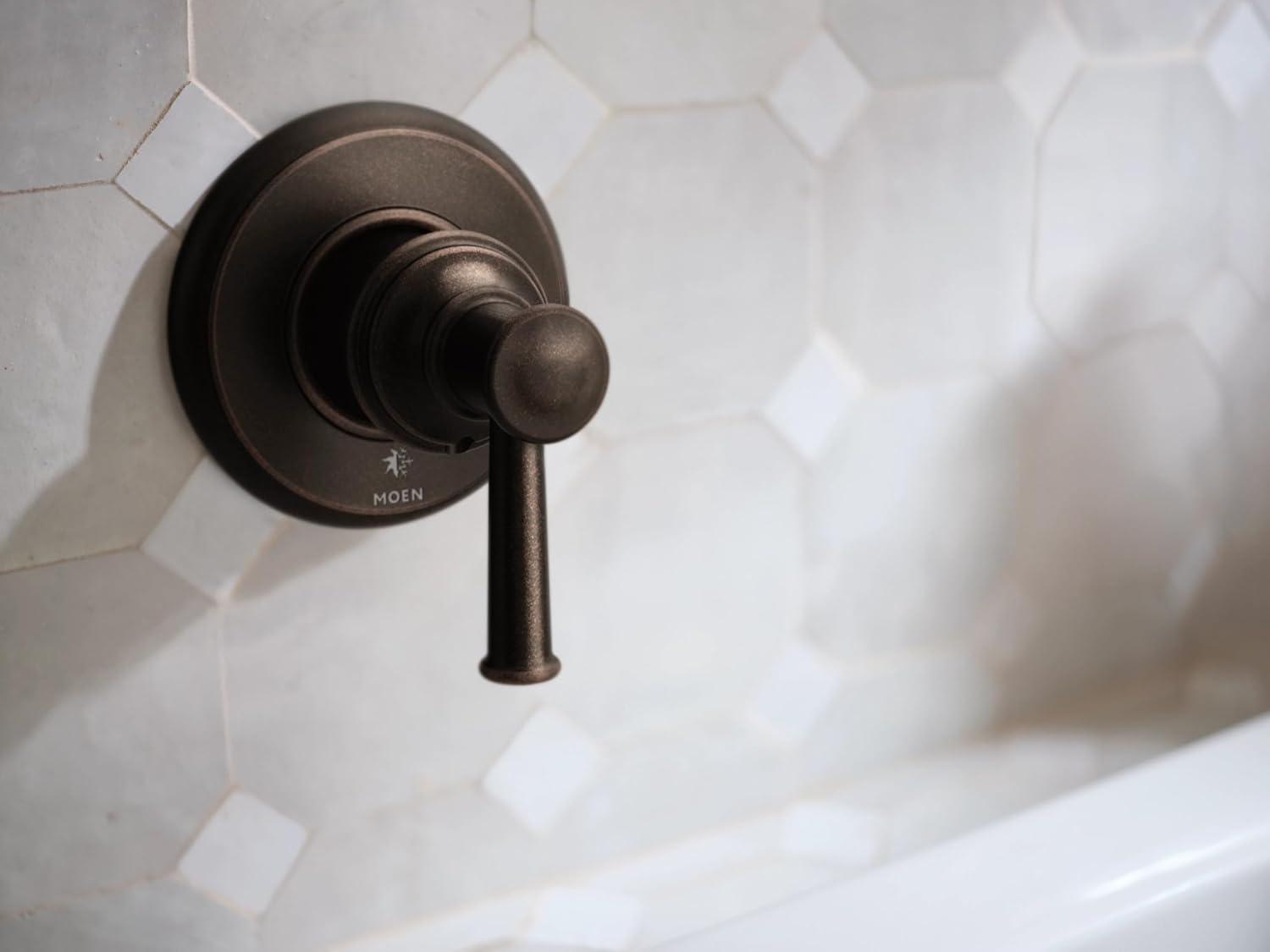 image:imageMoen Dartmoor Oil Rubbed Bronze Single Handle Wall Mount Tub Filler High Flow Tub Faucet with 10 Spout Reach WT681ORBBrushed Nickel