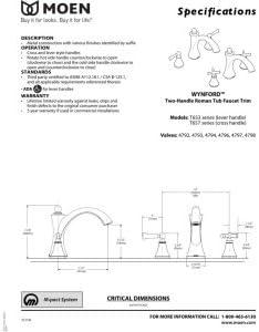 image:imageMoen T653ORB Wynford TwoHandle Non Diverter Roman Tub Faucet Oil Rubbed BronzeBrushed Nickel