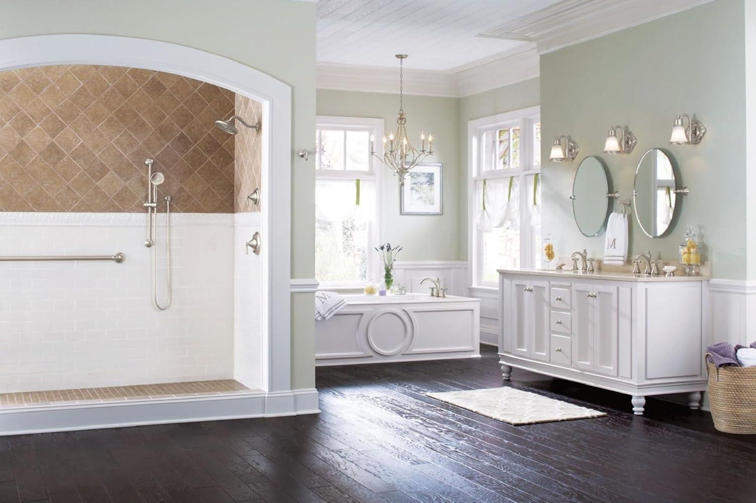 image:imageMoen T653ORB Wynford TwoHandle Non Diverter Roman Tub Faucet Oil Rubbed BronzeBrushed Nickel