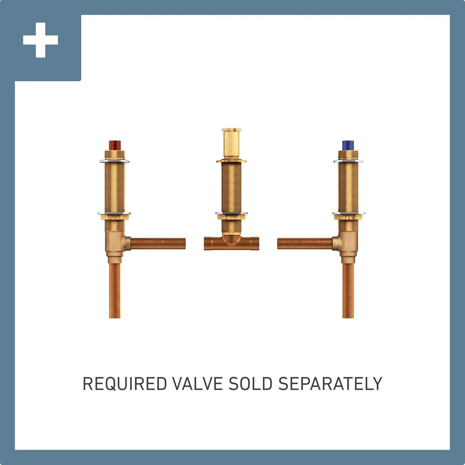 image:imageMoen T683 Dartmoor TwoHandle High Arc Roman Tub Faucet ChromeBrushed Nickel