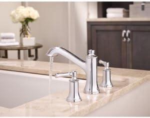 image:imageMoen T683 Dartmoor TwoHandle High Arc Roman Tub Faucet ChromeChrome