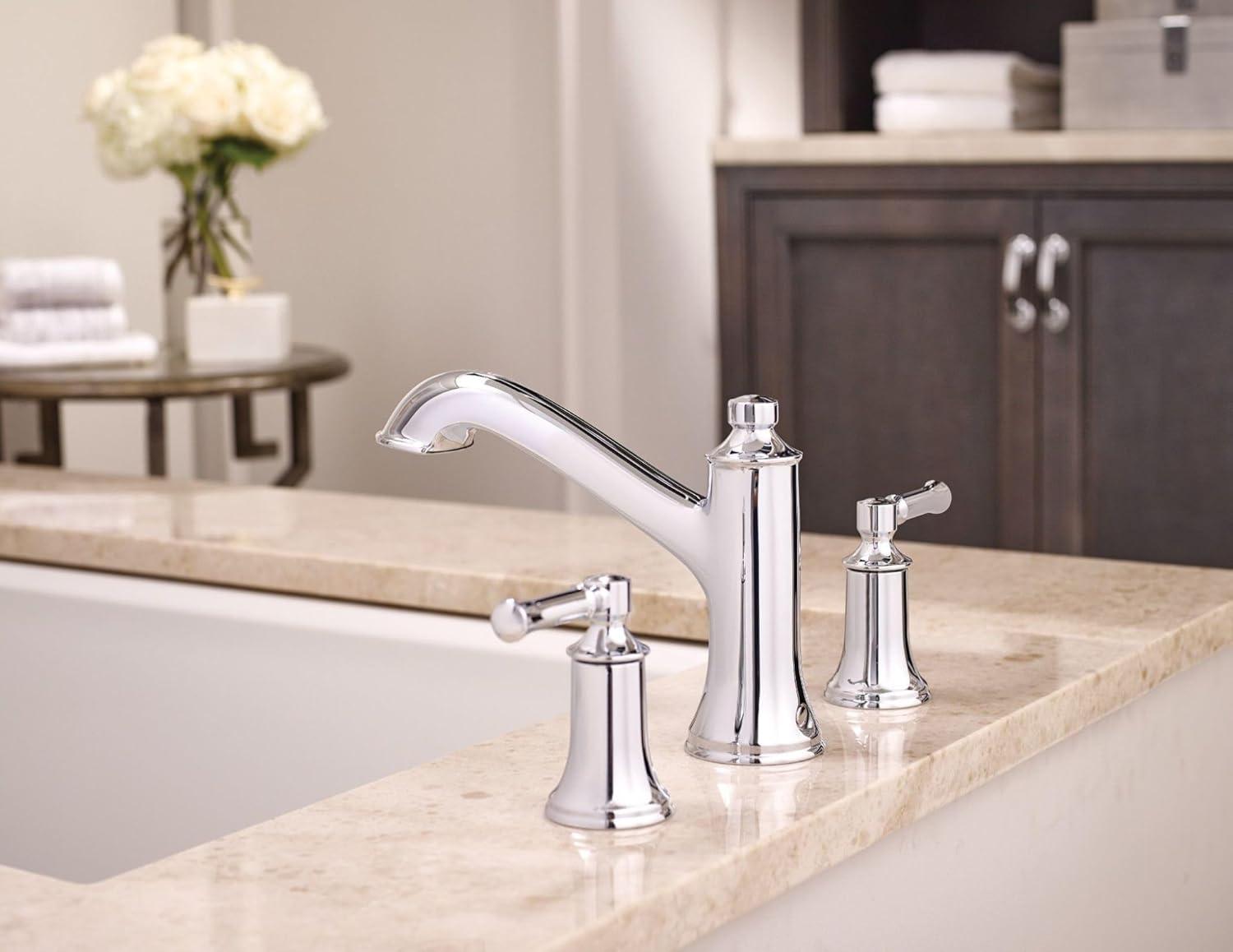 image:imageMoen T683 Dartmoor TwoHandle High Arc Roman Tub Faucet ChromeOil Rubbed Bronze
