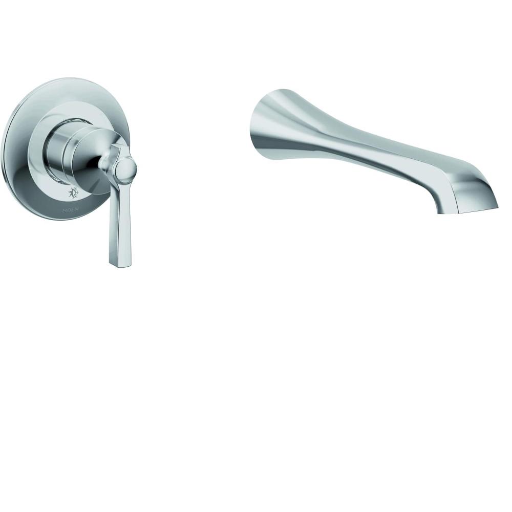 image:imageFlara Chrome Single Handle Wall Mount Tub Filler High Flow Tub Faucet with 10 Spout Reach WTS921