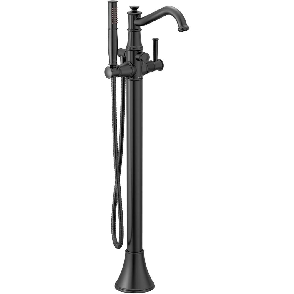 image:imageMoen Belfield Chrome OneHandle Freestanding Floor Mount Tub Filler with Handshower 9025BL