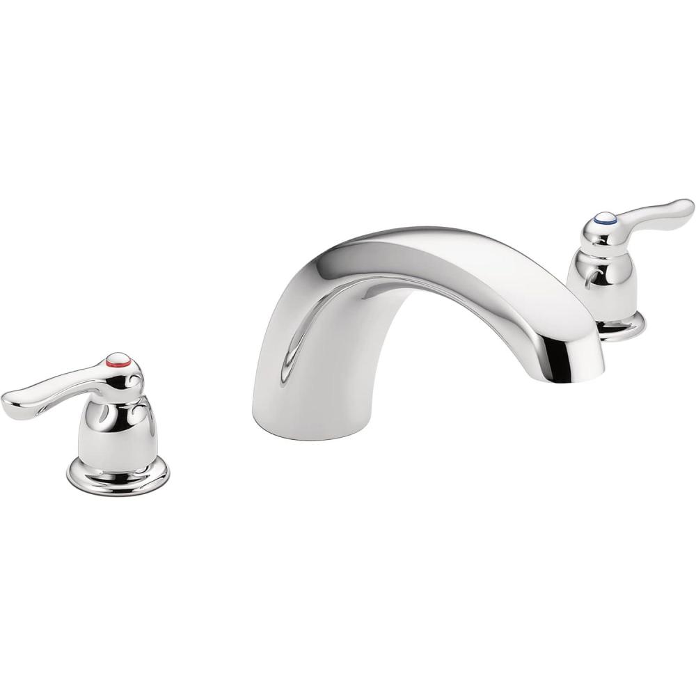 image:imageMoen Chateau Chrome TwoHandle Low Arc Roman Tub Faucet Valve Required T990Chrome