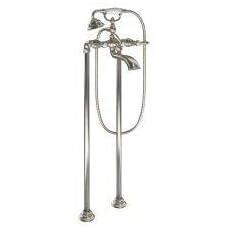 image:imageMoen S22110BN Weymouth Two Handle Tub Filler with LeverHandles and Handshower Brushed Nickel