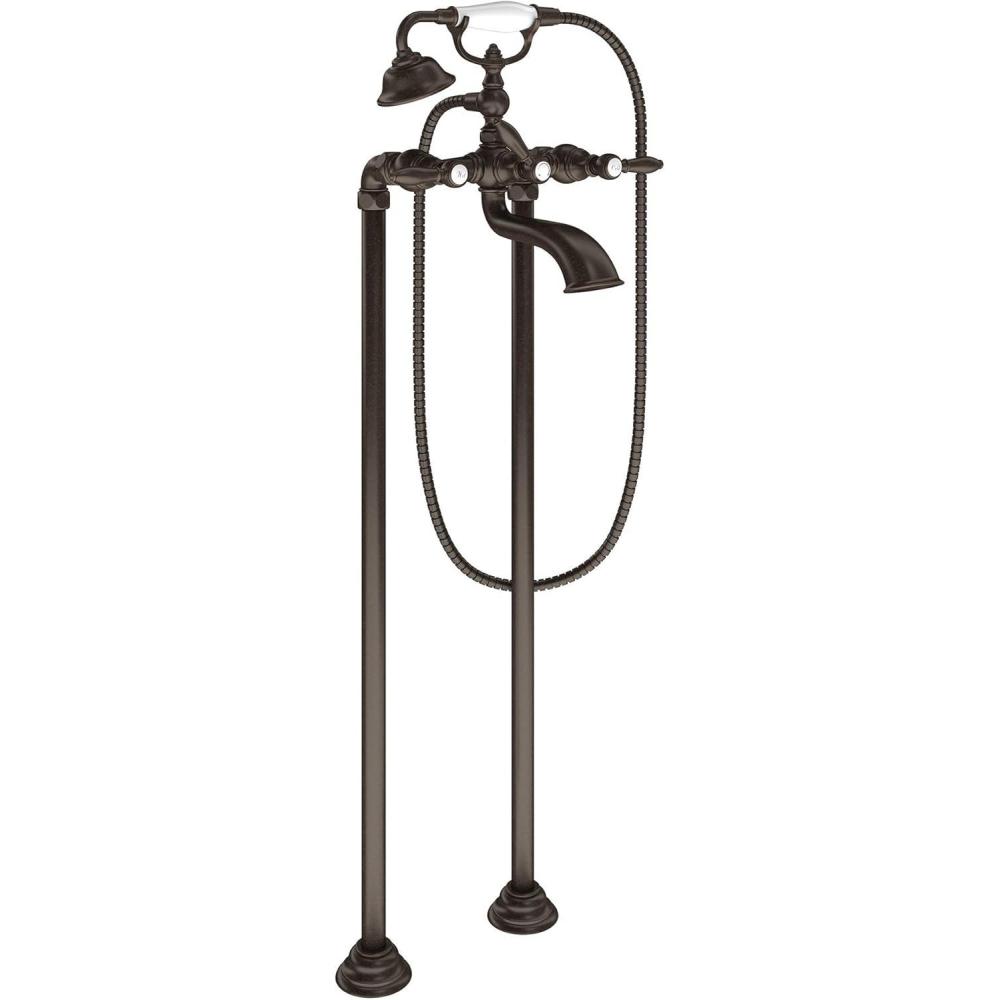 image:imageMoen S22110ORB Weymouth Two Handle Tub Filler with LeverHandles and Handshower Oil Rubbed Bronze