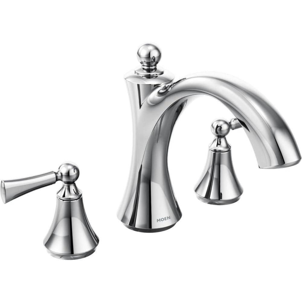 image:imageMoen T653ORB Wynford TwoHandle Non Diverter Roman Tub Faucet Oil Rubbed BronzeChrome
